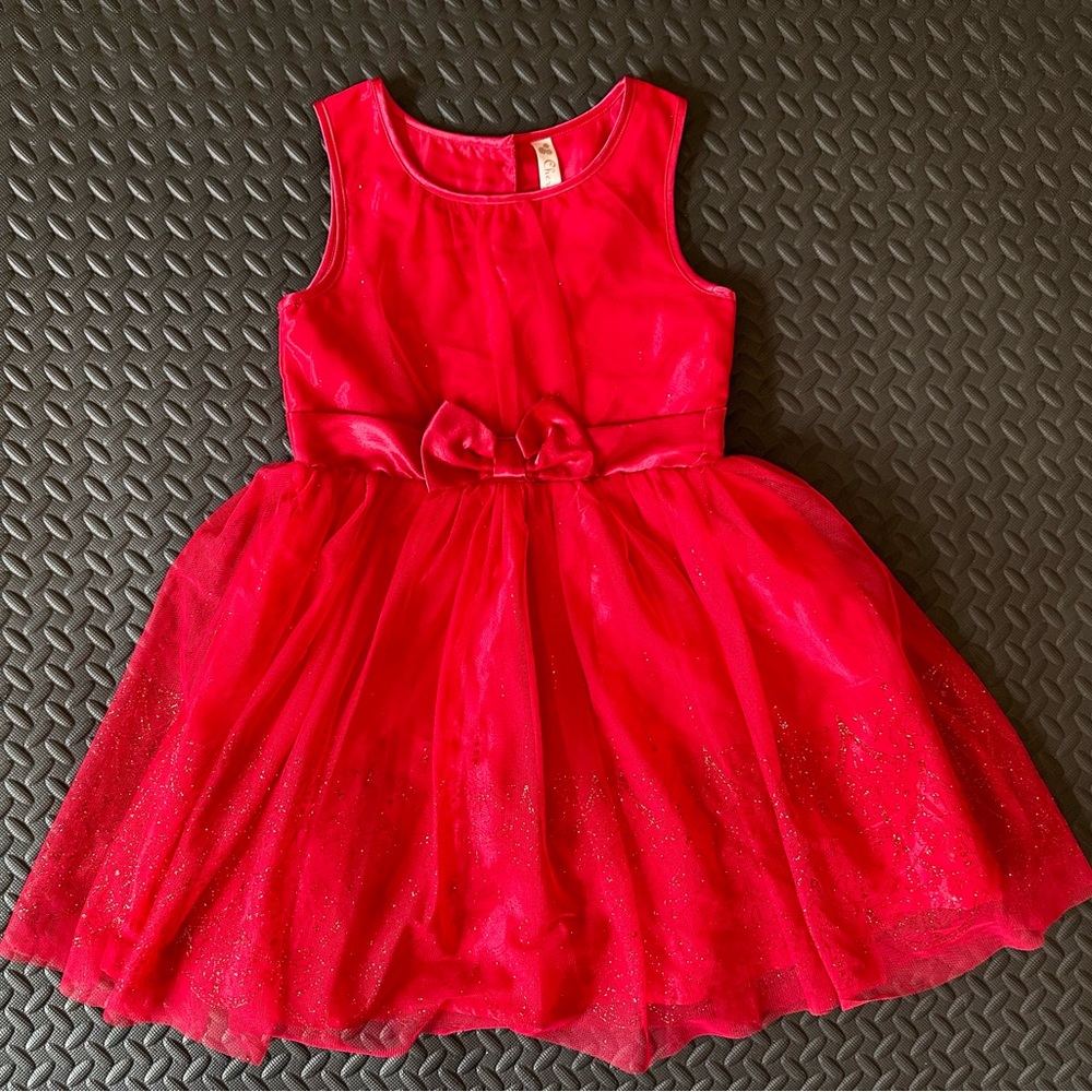 Cherokee Red Glitter Dress